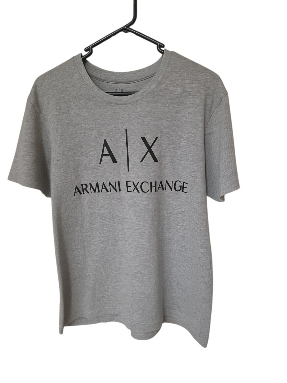 Armani Exchange Light Grey A|X Logo Crew Tee